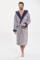 Махровый халат из бамбука Lifeguard (PM France 949) светло-серый