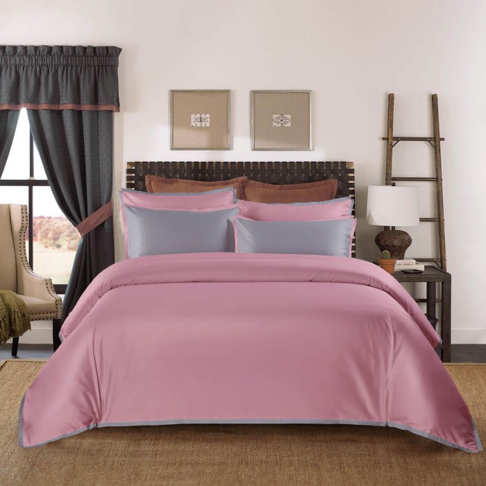 Постельное белье "Coctail" 1,5 спальный (темно-розовый)