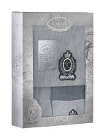 Набор для сауны "KARNA" мужской велюровый KORAL Темно-зеленый
