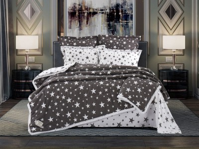 Комплекты для сна Star (кофе/молоко) Print Cotton комплект 1.5 спальный